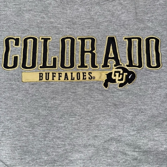 Colorado Buffalos Buffs CU Men’s XL Gray T-Shirt Embroidered Game‎ Day Retro - Picture 3 of 10